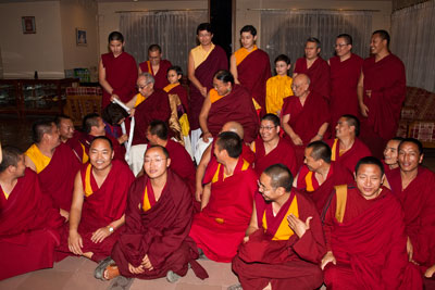 Sakya Trizin groepsfoto